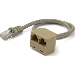STARTECH.COM 2-to-1 RJ45 10/100mbps Splitter/Combiner - One adapter required at each end of the connection RJ45SPLITTER