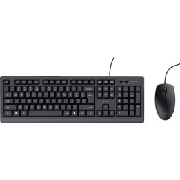 Trust TKM-250 tastiera Mouse incluso Ufficio USB QWERTZ Tedesco Nero