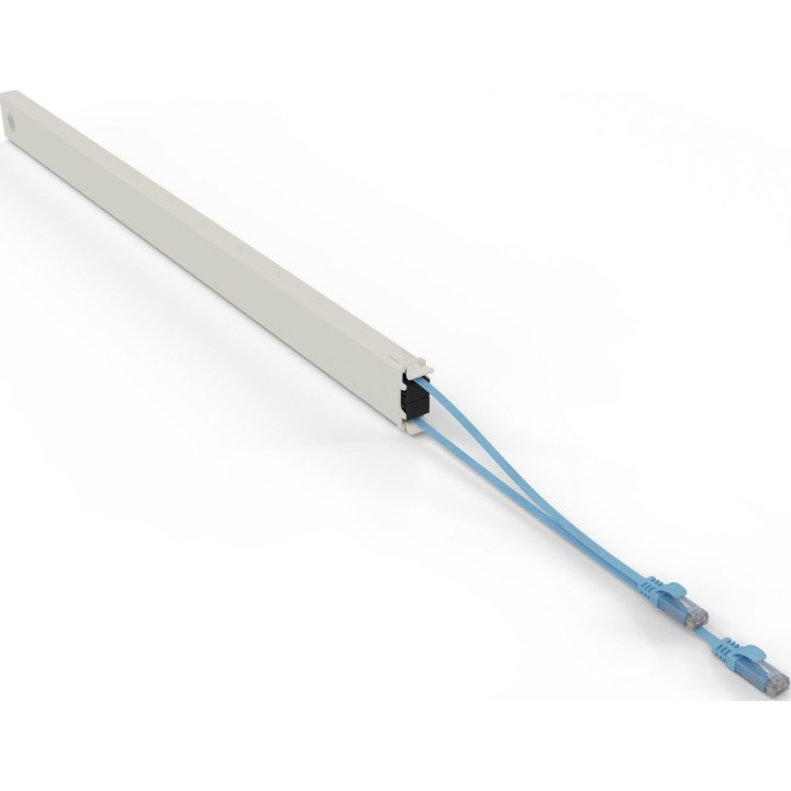 Patchbox patchbox.one copper patch panel 46RU (2.5 m), Cat. 6a, U/UTP, PoE++, blue