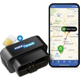 IoT YUKAtrack AIO GPS OBD2 Car Tracker with SIM + Data Flat