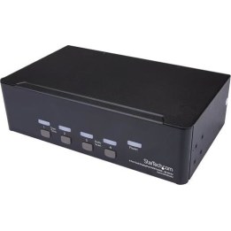 STARTECH.COM 4-Port Dual DisplayPort KVM Switch – DisplayPort 1.2 KVM – 4K 60Hz – DisplayPort Switch – USB KVM Switch