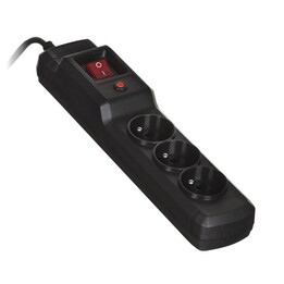 Activejet COMBO 3GN 5M Verlängerungskabel 3 AC-Ausgänge Indoor Schwarz