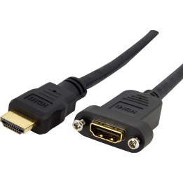 StarTech 91cm 3ft Standard HDMI Cable for Panel Mount - F/M