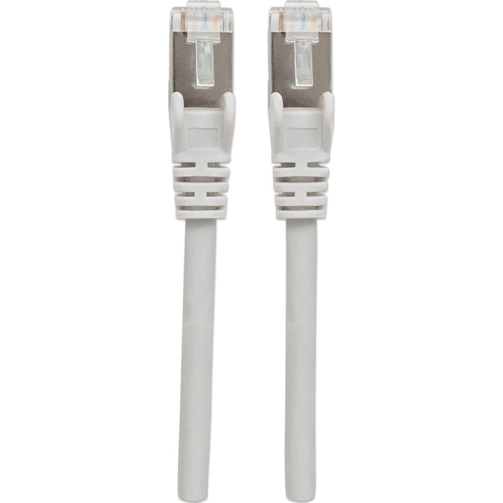Cabo de ligação com conector Cat6a/cabo bruto Cat7, 7,5 m, cinzento