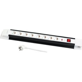 8-socket power strip, 3m, white | Logilink