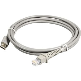 Câble USB, droit, gris, 2 m