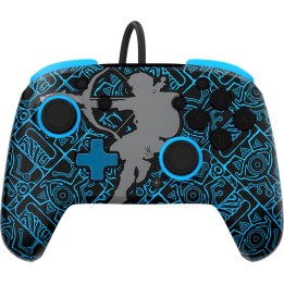 PDP Rematch GLOW Sheikah Shoot wired controller for the Nintendo Switch