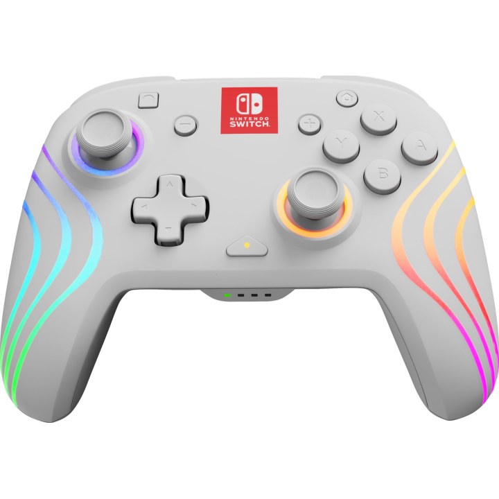 PDP Afterglow Wave Wireless Controller, White Switch