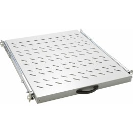 19" shelf for 80 cm 1U server cabinets, grey