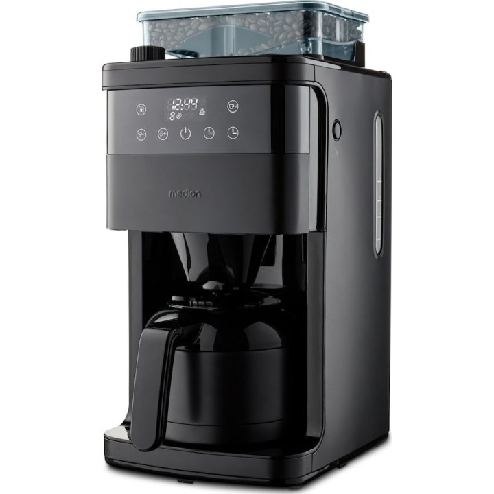 MD 19911 Macchina da caffè con macinacaffè, nera