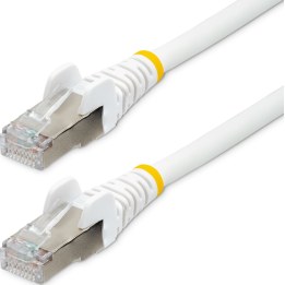 STARTECH.COM 3m CAT6a Ethernet Cable, White, Low Smoke Zero Halogen (LSZH), 10GbE, 100W PoE, S/FTP, Snagless, RJ-45 Network Patc