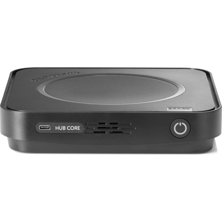 Barco ClickShare HUB CORE, comprenant 1 bouton USB-C, MTR, 1 sortie HDMI 2.0 (UHD/4K à 60 Hz, 5K à 30 Hz), 3 ports USB-C, 1 port