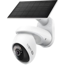 Pan/Tilt Security Camera Kit SPEC: 4K 8MP (38402160), 2.4 GHz/5 GHz, 10,000 mAh rechargeable lithium-ion battery, solar panel (5