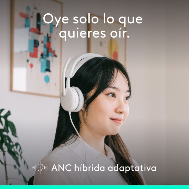 Cuffie Logitech Zone Wired 2, bianche