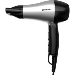 Grundig HD 2200 asciuga capelli 1200 W Nero, Argento