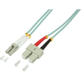 OM3 LC/SC 2.0m Duplex Fibre Optic Patch Cable by LogiLink