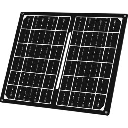 Logilink 7 W faltbares Solarpanel IP65 USB-A schwarz