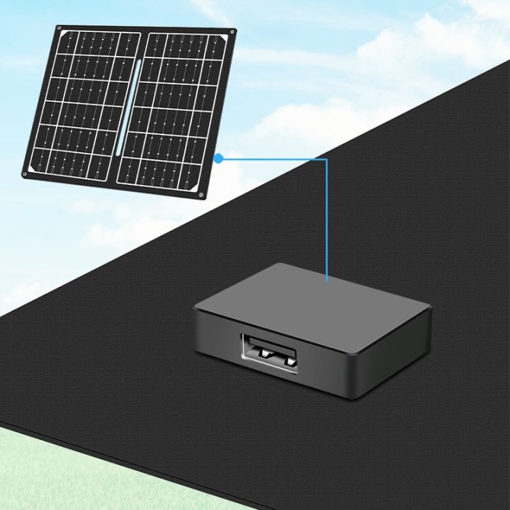 Logilink 7 W faltbares Solarpanel IP65 USB-A schwarz