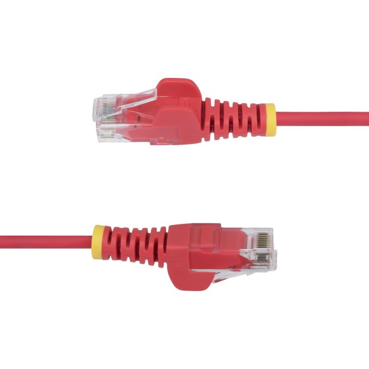 5m Rotes Schlankes CAT6-Ethernet-Kabel Snagless RJ45 LSZH 28AWG Reines Kupfer Patchkabel/Netzwerkkabel