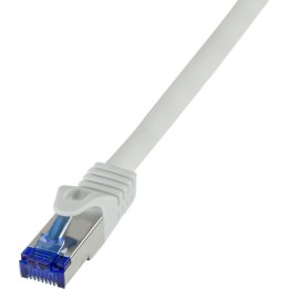 Logilink Patchkabel Ultraflex, Cat.6A, S/FTP, grau, 15 m