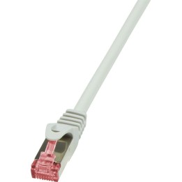 Cat.6 S/FTP patch cable, grey, 30m, PrimeLine