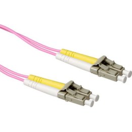 0.5 meter LSZH Multimode 50/125 OM4 fiber patch cable duplex with LC connectors