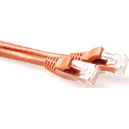 Brown 20 meter U/UTP CAT6 patch cable snagless with RJ45 connectors