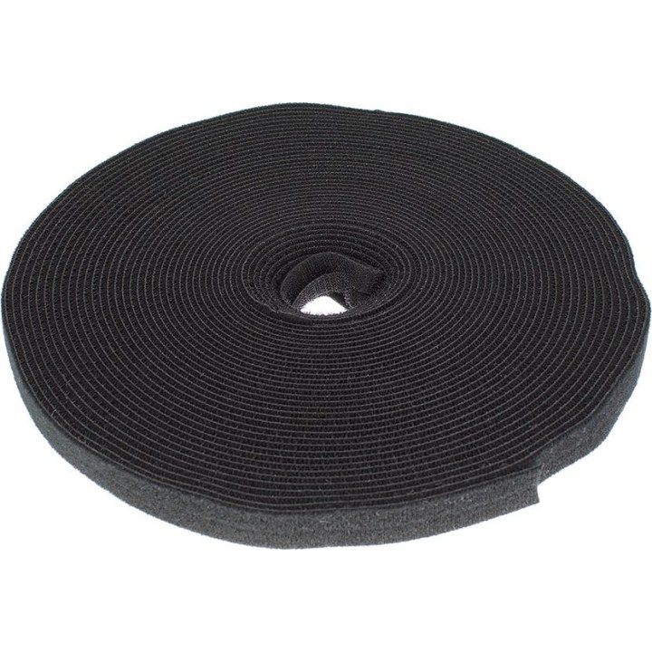 ACT CT4043 Klettband extra stark 20 mm 25 m Schwarz
