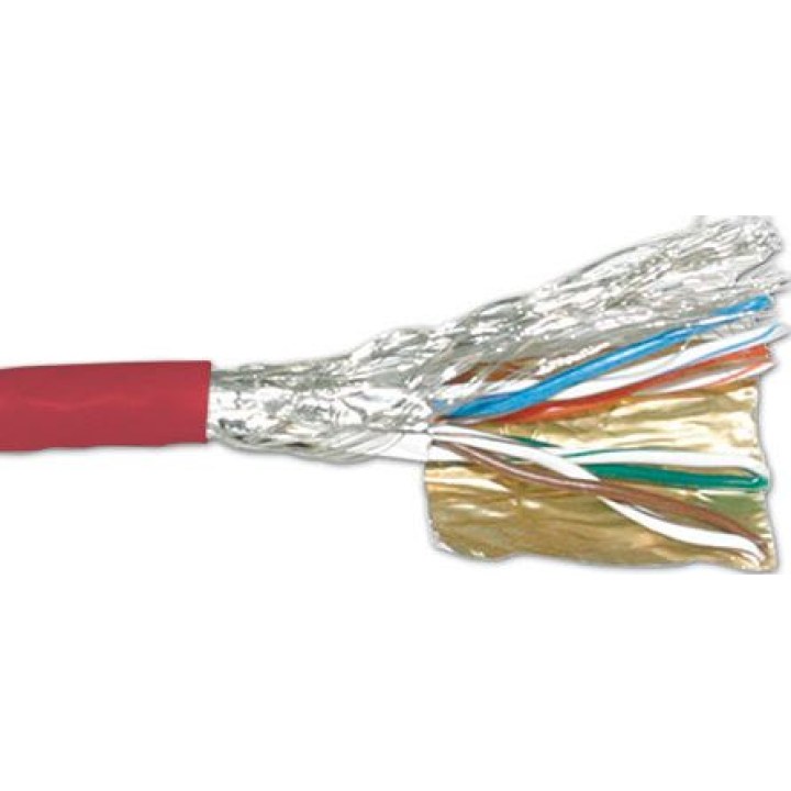 CAT6 S/FTP PVC stranded patch red 305 m