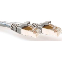 Grey 25 meter SFTP CAT6A patch cable snagless with RJ45 connectors