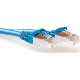 Blue 7 meter SFTP CAT6A patch cable snagless with RJ45 connectors