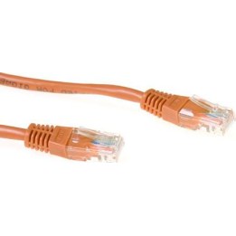 Brown 10 meter U/UTP CAT5E patch cable with RJ45 connectors