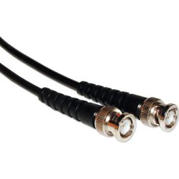 RG-59 patch cable, black, 75 ohms, 3.00 m