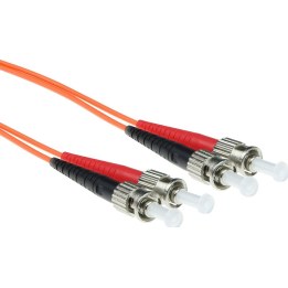 2 meter LSZH Multimode 62.5/125 OM1 fiber patch cable duplex with ST connectors