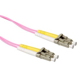 20 meter LSZH Multimode 50/125 OM4 fiber patch cable duplex with LC connectors