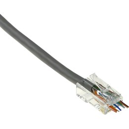 RJ45 (8P/8C) CAT6 easyconnect unshielded modular connector for round cable with solid or stranded conductors