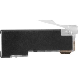 RJ45 (8P/8C) CAT6 shielded modular connector for round cable with solid or stranded conductors
