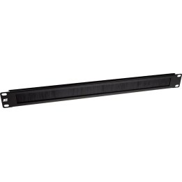 Cable entry panel with brush strip, 19-inch, 1U