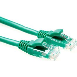 Green 7 meter U/UTP CAT6 patch cable component level with RJ45 connectors
