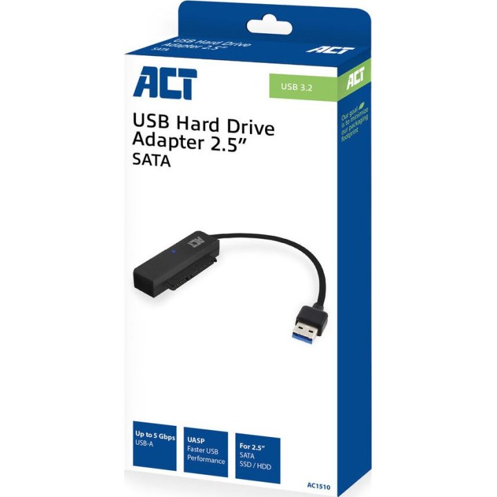 Cabo adaptador USB para disco rígido/SSD SATA de 2,5 polegadas