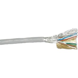 CAT6 S/FTP PVC stranded patch cable, grey, 305 m