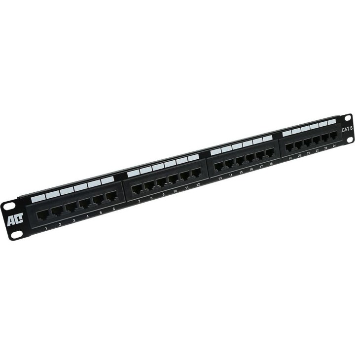 Patchpanel CAT6 unshielded 24 ports