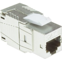 CAT8 shielded tool-free Keystone jack