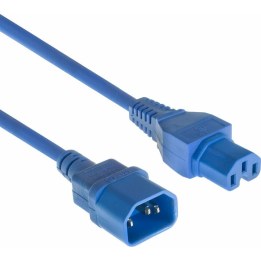 ACT Powercord C14 - C15 blue 3 m