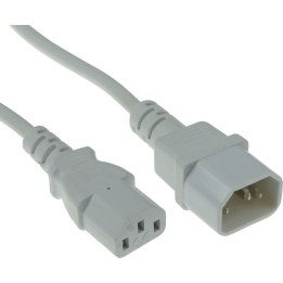 Cable de alimentación C13 - C14 blanco, 5 m