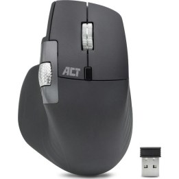 Wireless multi-connect mouse with Bluetooth and USB receiver, rechargeable, 4800 DPI with silent click, fast scroll wheel and th