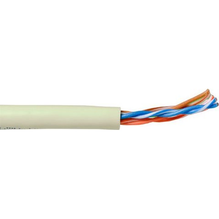 CAT5E U/UTP stranded patch cable, ivory, 305 m