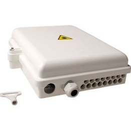 Fiber mounting box unloaded, 16 ports
