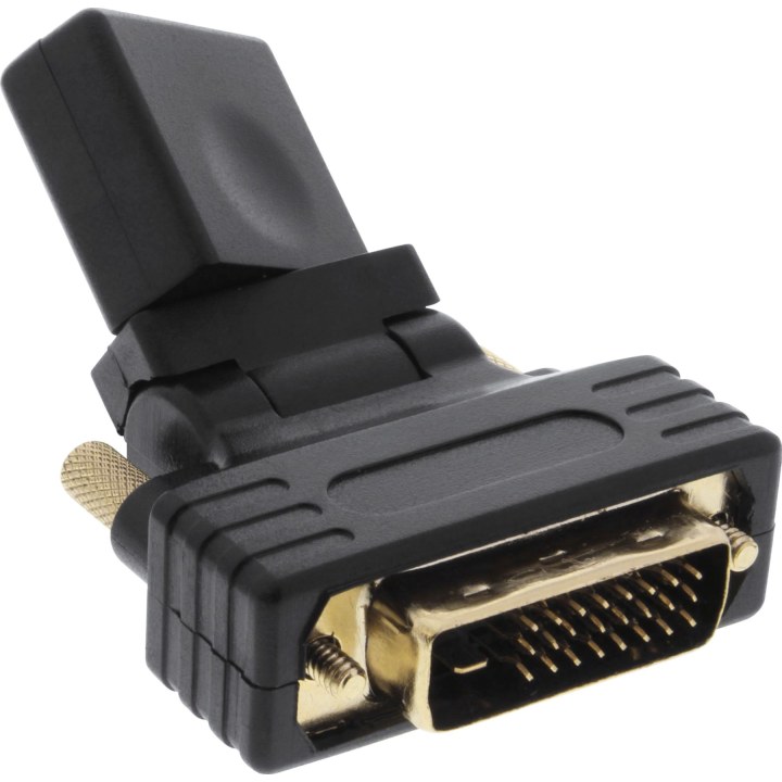 Adaptador HDMI para DVI InLine - ângulo flexível