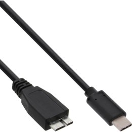 Cable USB 3.1 INLINE tipo C a conector Micro-B, negro, 0,5 m